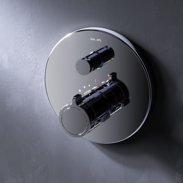 F85A45600 X-Joy Смеситель AM.PM встроенный с термостатом на 2 потребителя, хром