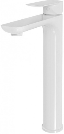 Cмеситель для раковины Высокий Hansberge H2099 Белый