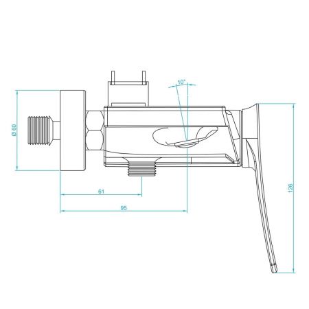 Душевая стойка RGW SP-33 51140133-01 хром