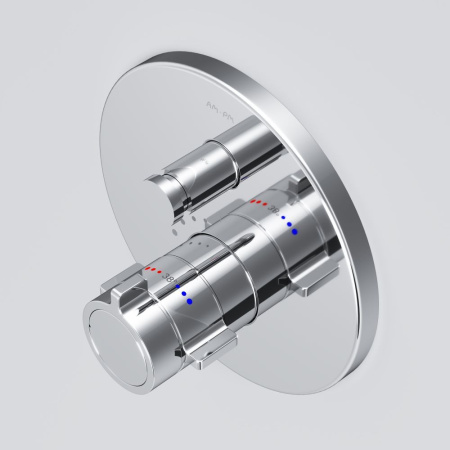 F85A45600 X-Joy Смеситель AM.PM встроенный с термостатом на 2 потребителя, хром