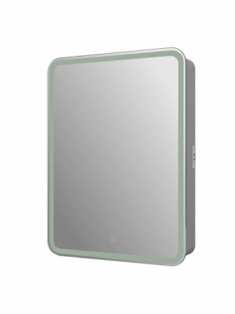 Зеркало-шкаф Taliente CBled 55 см TA-CBled-EL5580L белый с подсветкой с розеткой левый