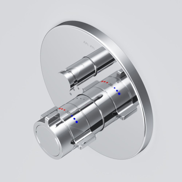 F85A45600 X-Joy Смеситель AM.PM встроенный с термостатом на 2 потребителя, хром