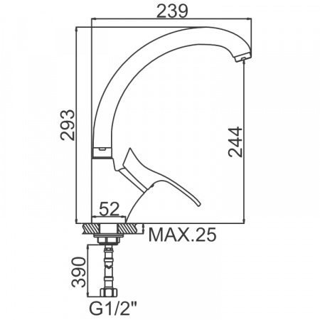 Смеситель для мойки Ledeme H01A L5901A