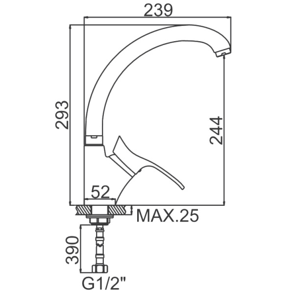 Смеситель для мойки Ledeme H01A L5901A