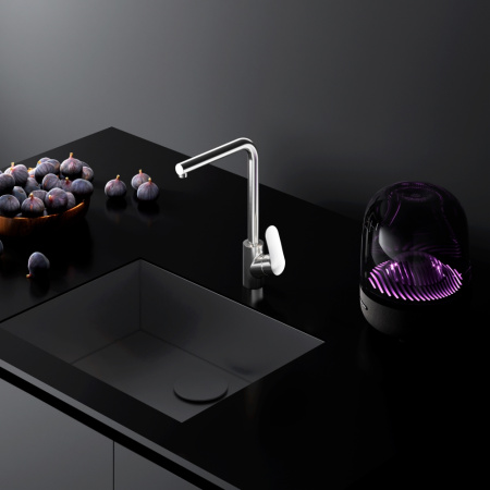 F8005011 Like, Смеситель для кухни AM.PM L-образный излив, сатин