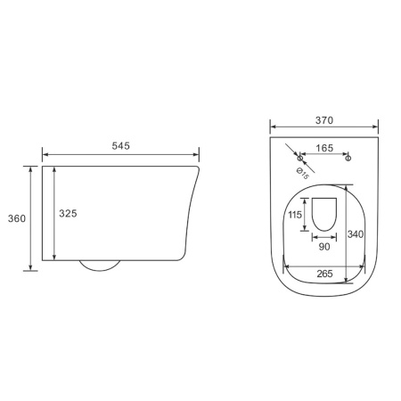 Унитаз подвесной Vincea Arco VT1-36 безободковый, цвет белый, ультратонкое soft-close сиденье