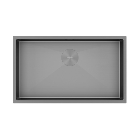 Мойка Paulmark NEXT 74 UNI PM217444-MG 440х740х200 мм, нержавеющая сталь, матовый серый