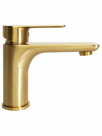 Cмеситель для раковины Hansberge H1099 Золото матовый
