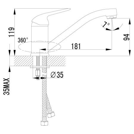 Смеситель Lemark Plus Advance LM1204C для кухни