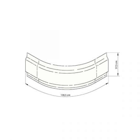 Поддон Deante полукруглый DEEP KTD_042B 80x80x41