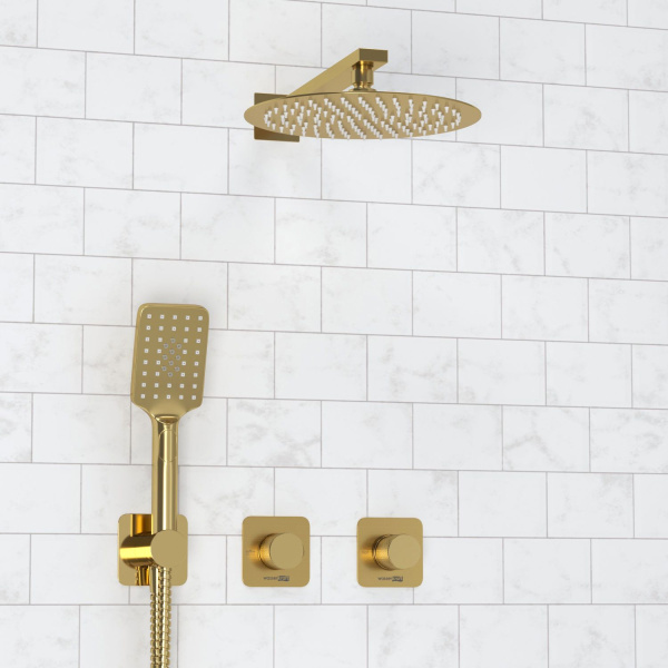 A8251.306.180.259.285.194.201 Встраиваемый комплект для душа WasserKRAFT с верхней душевой насадкой и лейкой