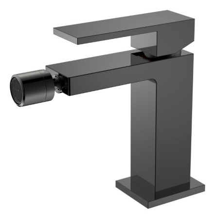 Смеситель для биде Boheme Qubic 476-SGM shinny gun metal