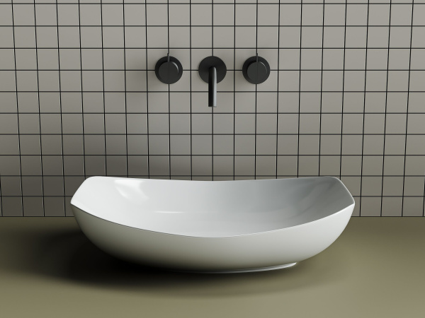 Умывальник чаша накладная овальная Ceramicanova Element 560*400*155мм, Белый, CN5016