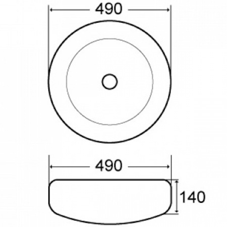 Раковина MELANA MLN-7031A