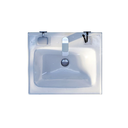 M85AWCC0552WG64 X-Joy, Раковина мебельная AM.PM, керамическая, 55 см, встроенная, цвет: белый, глянец