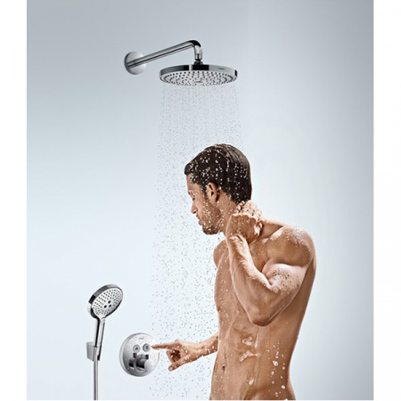 Тропический душ Hansgrohe Raindance Select S240 2jet 26466000 со стены диаметр 24 см