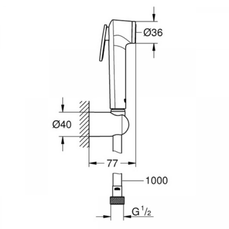 Душевой гарнитур Grohe Tempesta-F Trigger Spray 30 26352000