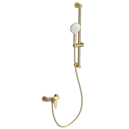 Смеситель для душа с гарнитуром WONZON & WOGHAND, Брашированное золото (WW-AE3103-BG)