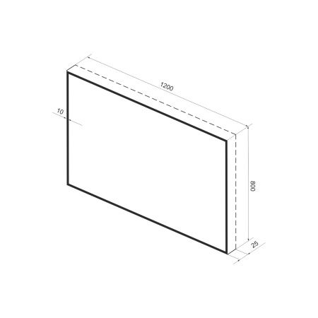 Зеркало с фоновой LED-подсветкой Wellsee 7 Rays' Spectrum 172201080