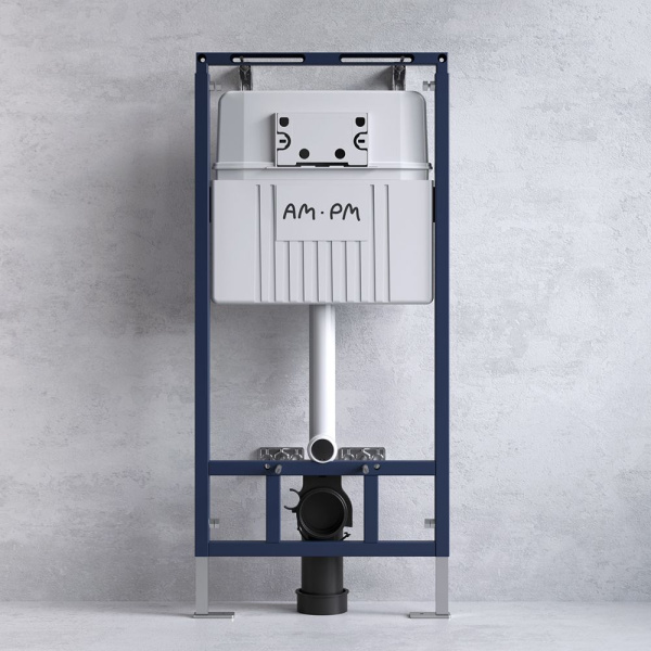 IS100151.701700 Инсталляция MasterFit с клавишей L глянц хром с подвесным унитазом Spirit V2.0 FlashClean с сиденьем