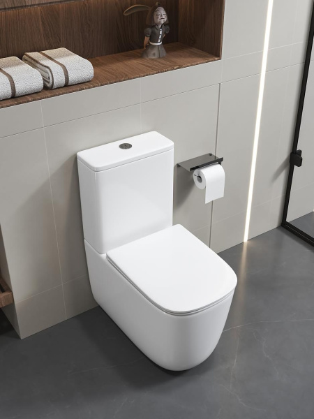 Унитаз MIRKO Tornado напольный безободковый CT11090 (620х355х790) Ceruttispa