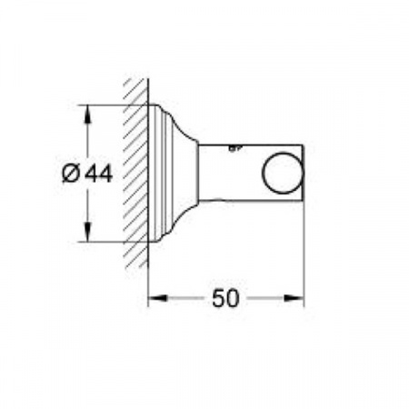 Крючок Grohe Essentials Authentic 40656001 хром