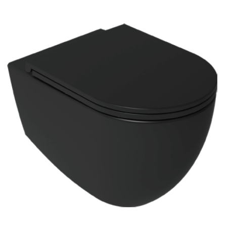 Унитаз ISVEA Infinity подвесной 365*530*400 -черный матовый 10NF02001SV-2N