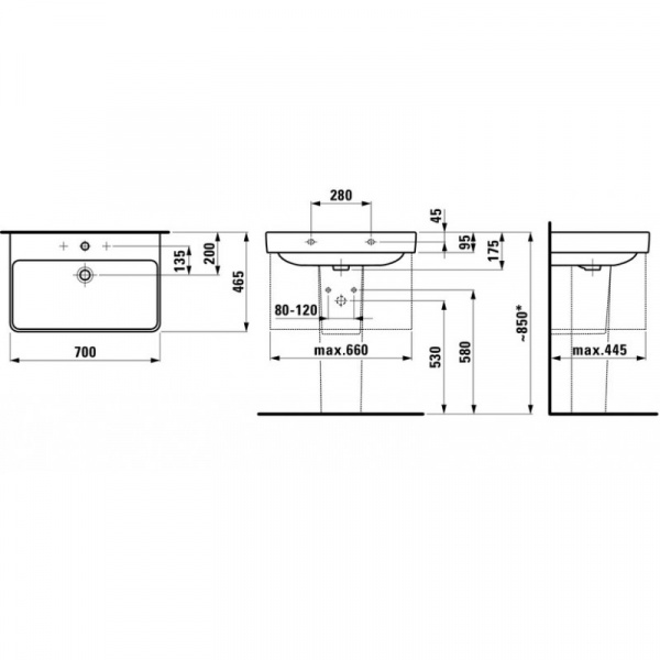 Раковина Laufen 8109670001041