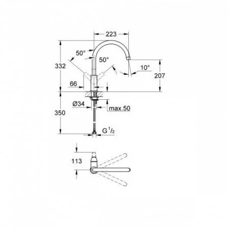 Cмеситель для мойки Grohe 31230000