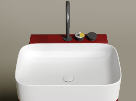 Умывальник чаша накладная прямоугольная Ceramicanova Element 605*380*150мм, белый матовый, CN6053MW