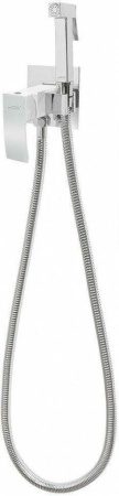Смеситель встраиваемый с гигиеническим душем Hansberge H3077 Белый хром