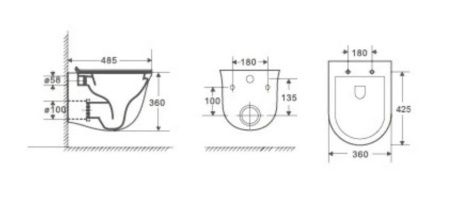 Унитаз с инсталляцией WeltWasser MARBERG 410 + TELBACH 004 GL-WT + MAR 410 SE