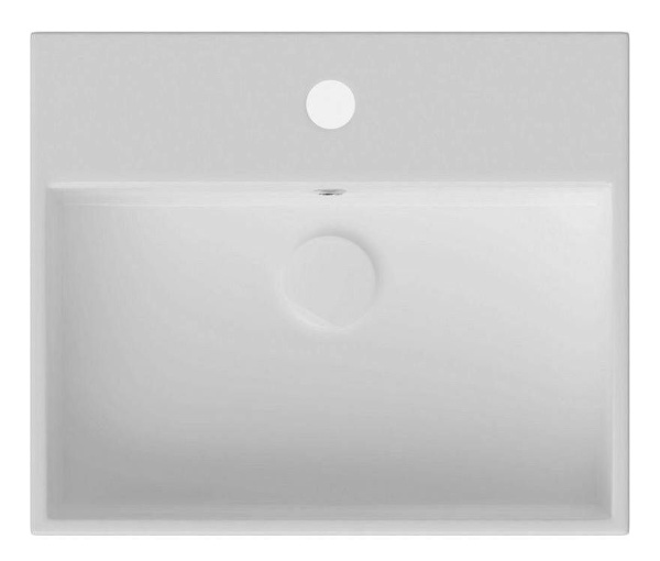 Раковина накладная ISVEA Purita прямоугольная 50см цвет белый 10PL50050SV