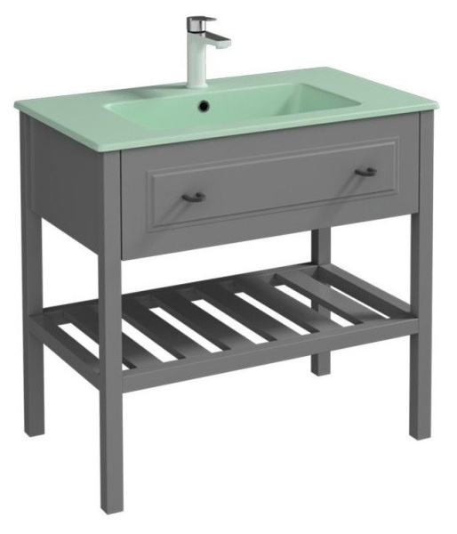 Раковина ISVEA SistemaT накладная 810*465*140 1 цвет мятно-зеленый матовый 10SL51081SV-2T