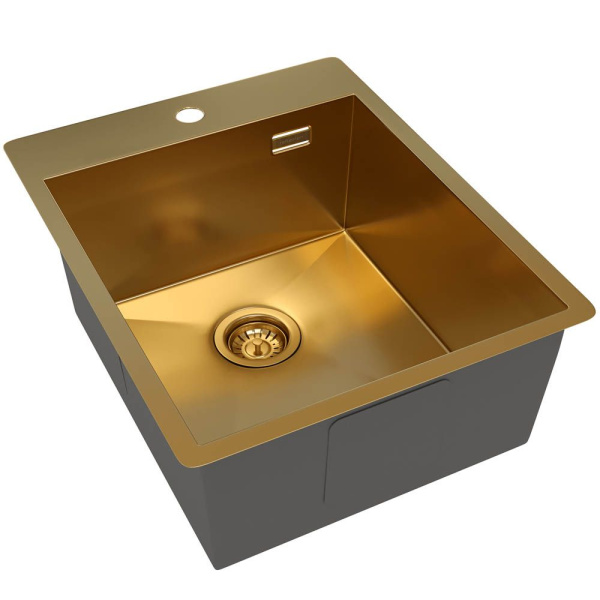 Кухонная мойка Reflexion Iseo RX2240GD брашированное золото