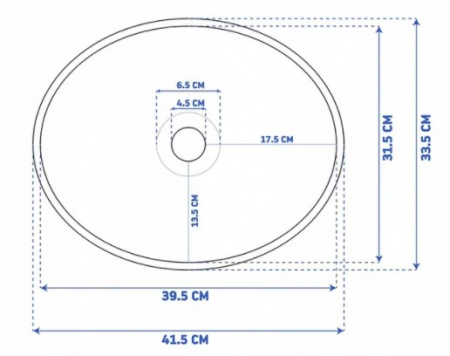 Умывальник Rea Sofia Silver U0852