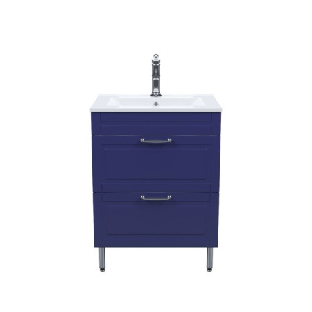 Тумба IDDIS с умывальником, напольная, 60 см, синий, Oxford (OXF60N0i95K)