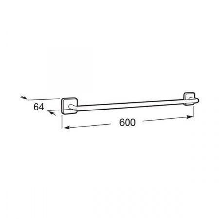 Полотенцедержатель Roca Victoria 600мм, A816656001