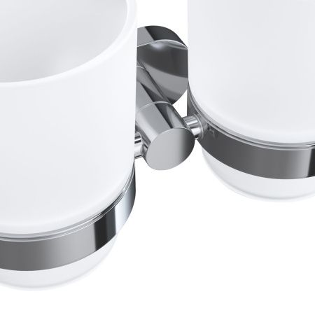 Стеклянный стакан AM.PM Sense A74343400 с настенным держателем, двойной