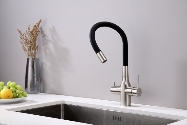 Смеситель для кухни Paulmark SALIX Sa213419-NI, никель