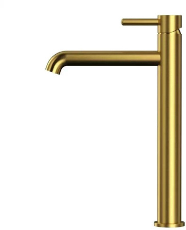 Смеситель для раковины Высокий Grocenberg GB3029 золотой брашированный