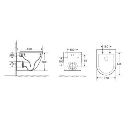 Унитаз с инсталляцией WeltWasser MARBERG 410 + MERZBACH 004 GL-WT + MAR 410 RD