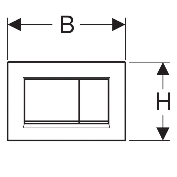 Клавиша смыва Geberit Sigma 115.883.JQ.1 хром