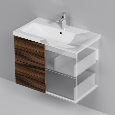 M90FHX0752HF Gem База под раковину AM.PM, подвесная, 75 см, 2 ящика, орех