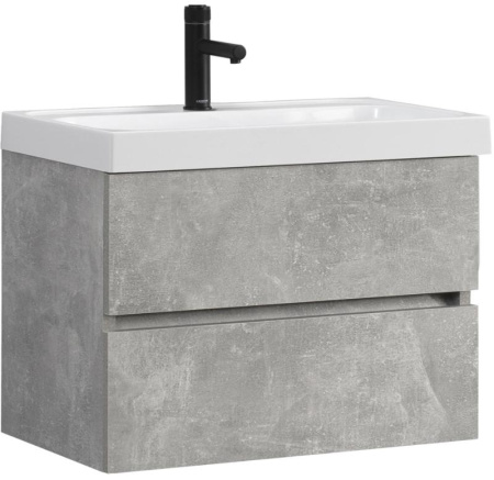 Тумба под умывальник Belux Бостон НП 70-02 Бетон Чикаго светло-серый