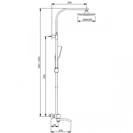 Душевая система Gappo G2407-50