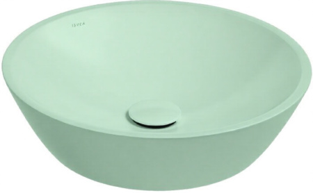 Раковина ISVEA SistemaY Soft накладная 450*450*120 цвет мятно-зеленый матовый 10SY66045SV-2T