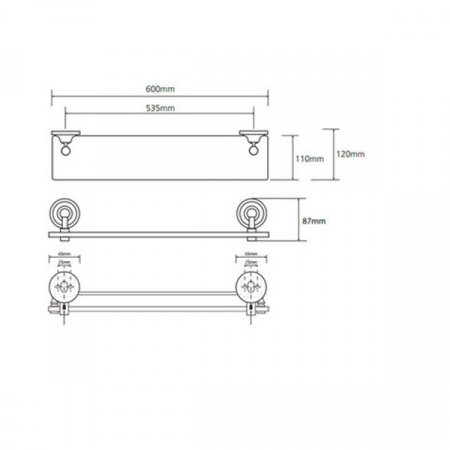 Полка Bemeta RETRO 144102247