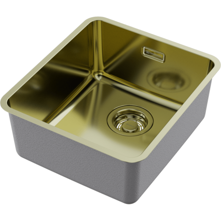 Кухонная мойка Omoikiri Omi 37-U/I Ultra-LG нерж. сталь/светлое золото 4997400