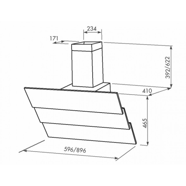 Кухонная вытяжка ZorG Technology Troy White (60см, 750м3)